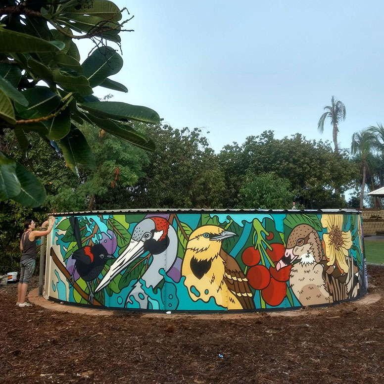 Broome North Primary School mural