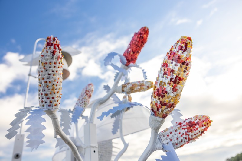 Bread tag sculpture 