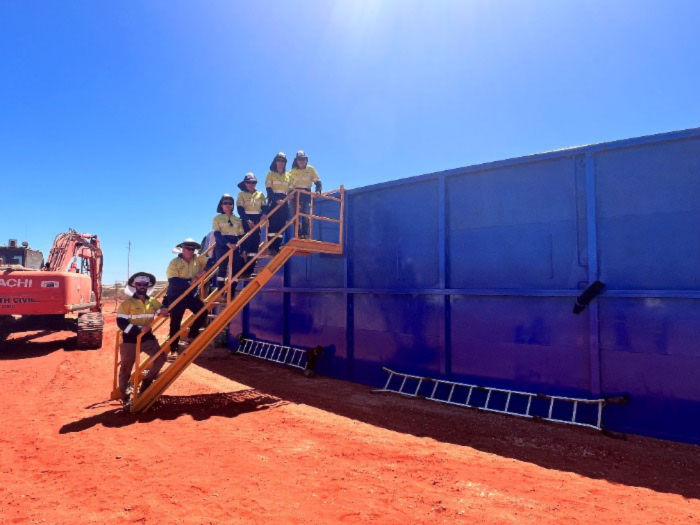 6 million litre water tank installed at Welch St campsite